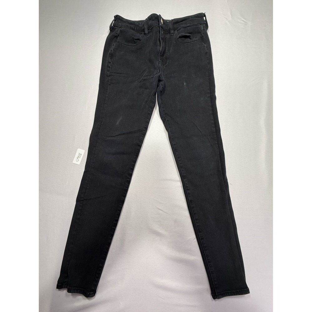 American Eagle Outfitters Womens Hi-Rise Jegging 360° Stretch Black 5-Pocket 8